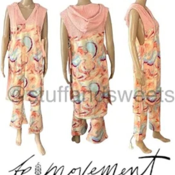 NWT FP Movement $148 All That Set NEW Womens S 2 Piece Top Bottom Free People - Picture 6 of 8